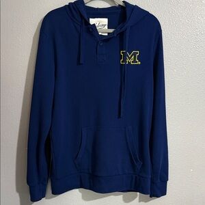 University of Michigan Navy Hooded Pullover